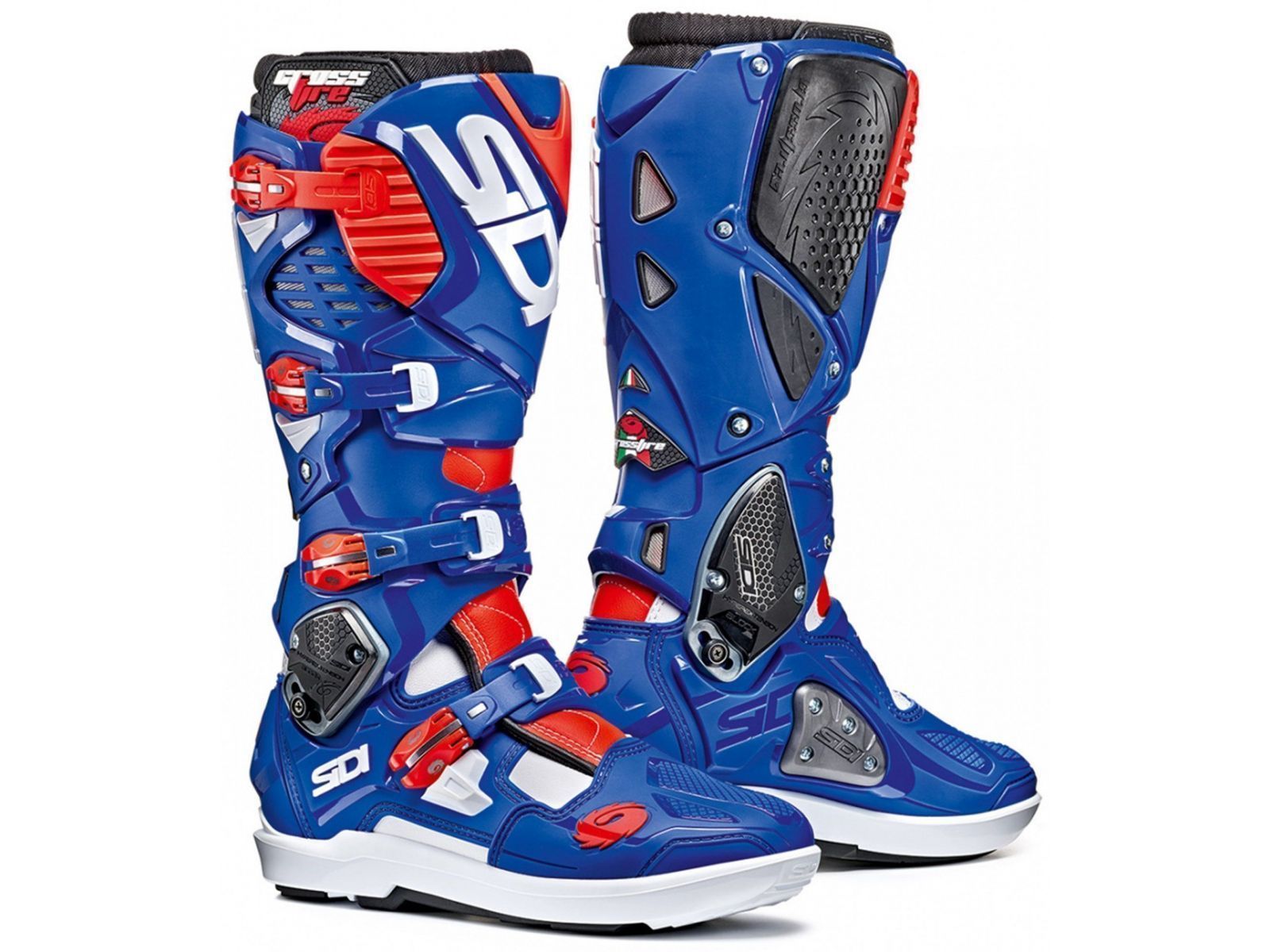 Мотоботы Sidi Crossfire 3 SRS White/Blue/Red Fluo
